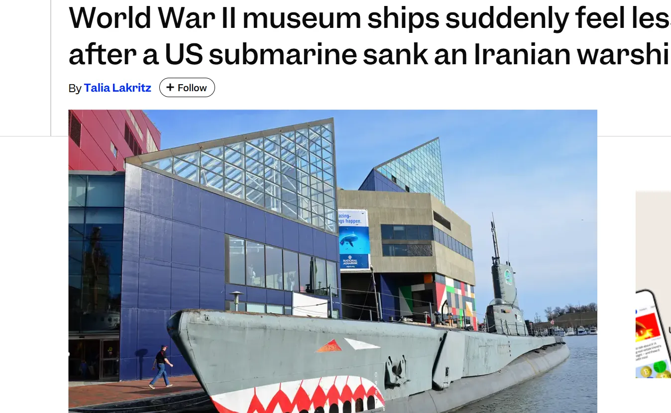 Як конфлікт з Іраном повернув інтерес до кораблів-музеїв — ВІ