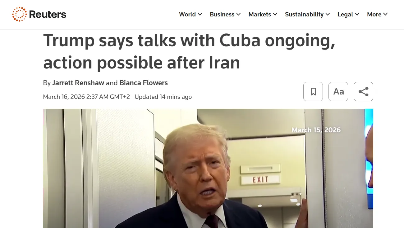 Трамп анонсував швидке досягнення домовленостей із Кубою — Reuters