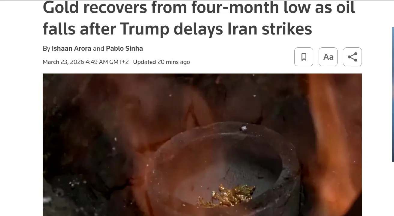 Світові ціни на золото обвалилися до рекордного мінімуму за останні 40 років — Reuters