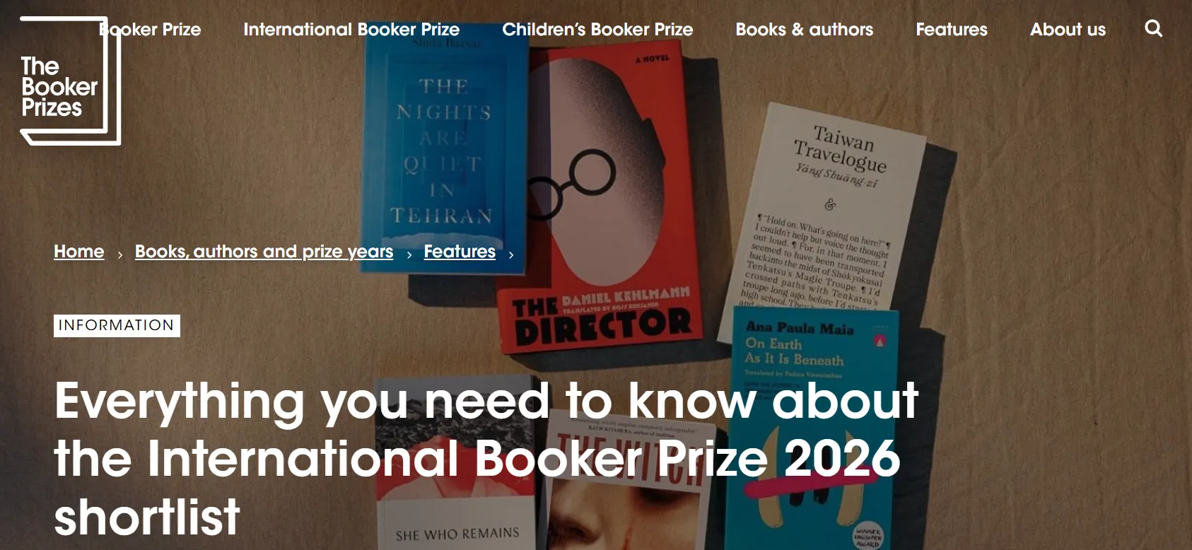 З'явився короткий список Міжнародної Букерівської премії