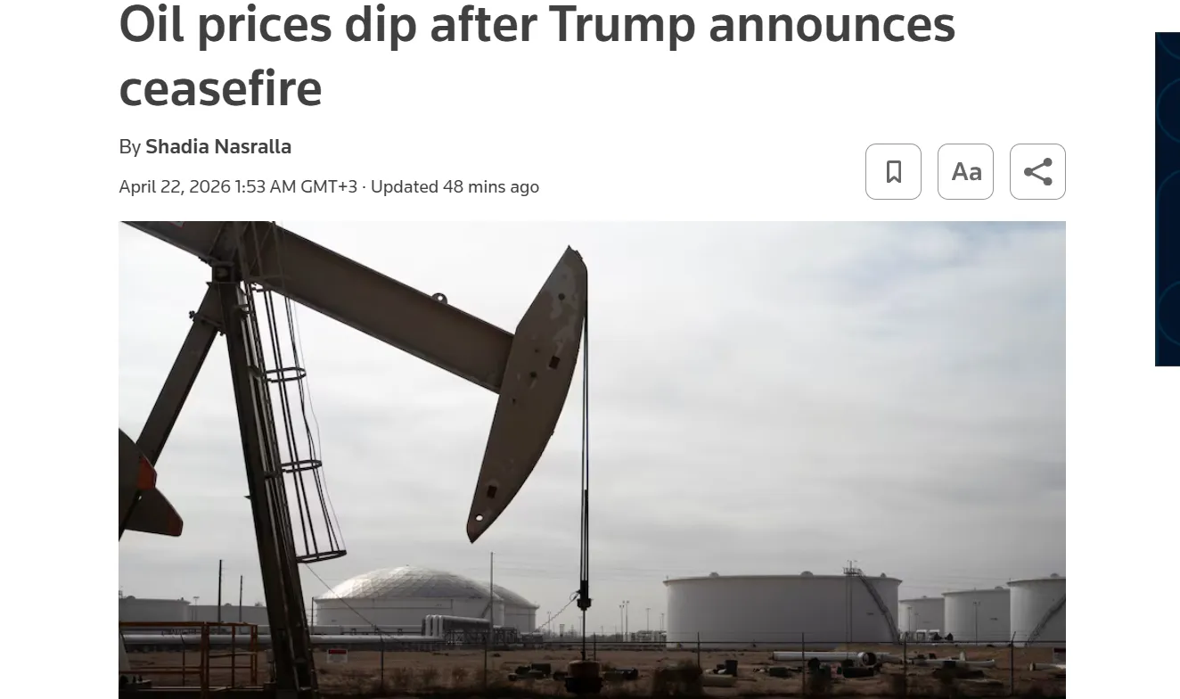 Global oil prices have stabilized following Trump's statements on a ceasefire — Reuters