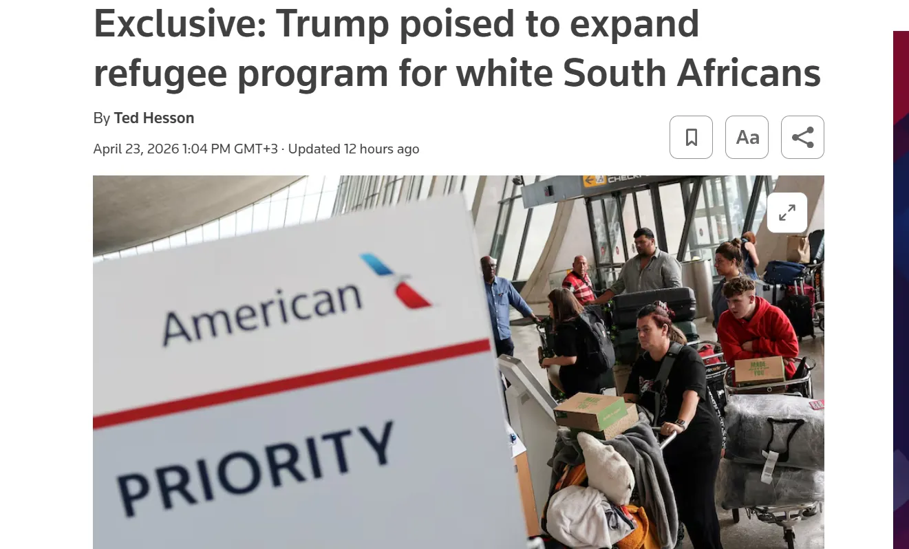 Трамп планує вдвічі збільшити квоту на прийом африканерів із Південної Африки — Reuters