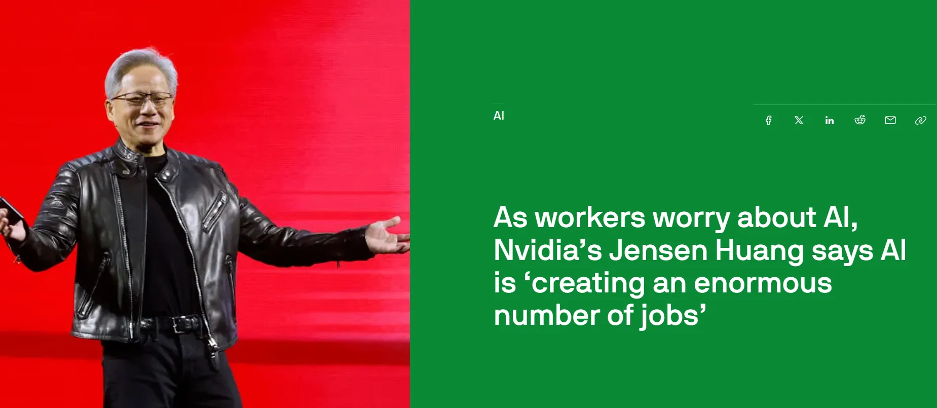 Гендиректор Nvidia спростував міфи про заміну людей штучним інтелектом — TechCrunch