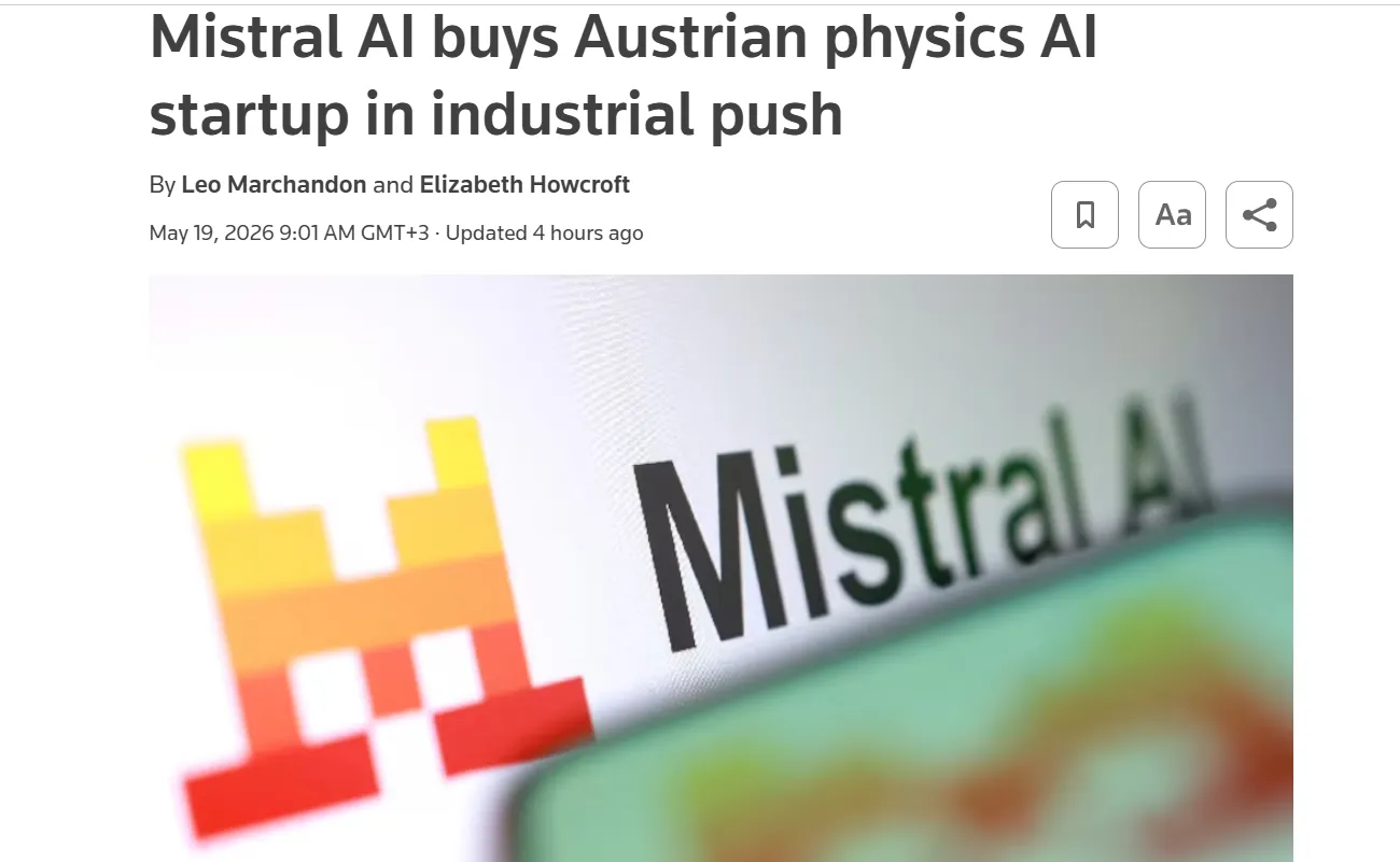 Французька компанія Mistral AI купила австрійського фізика Emmi — Reuters
