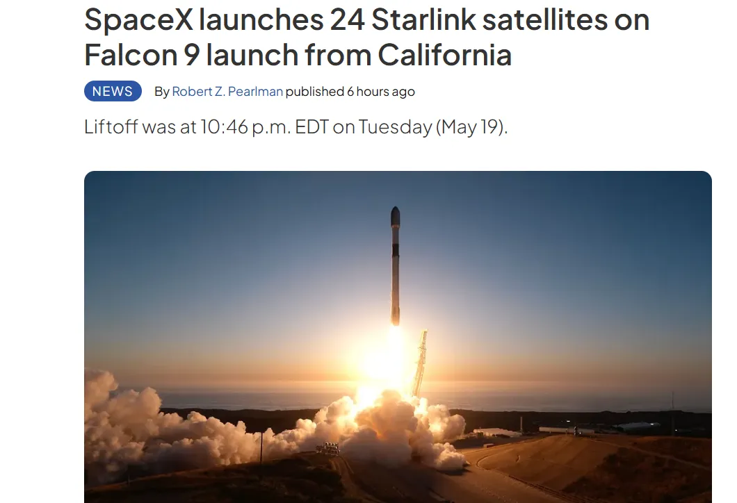 SpaceX Conducted a New Starlink Launch — Space