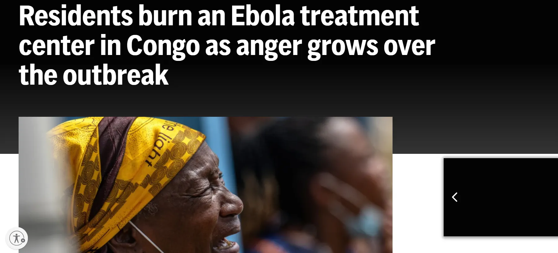 In the Congo, locals set fire to a medical center over the body of a man who died of Ebola — AP