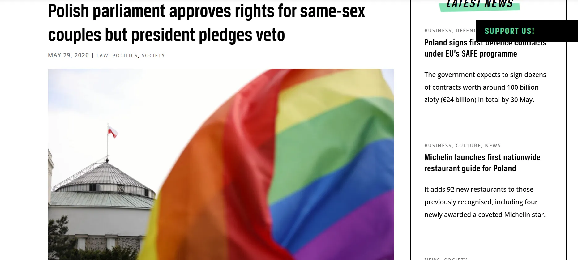 The Polish Sejm has passed a law on LGBT rights — Notes from Poland