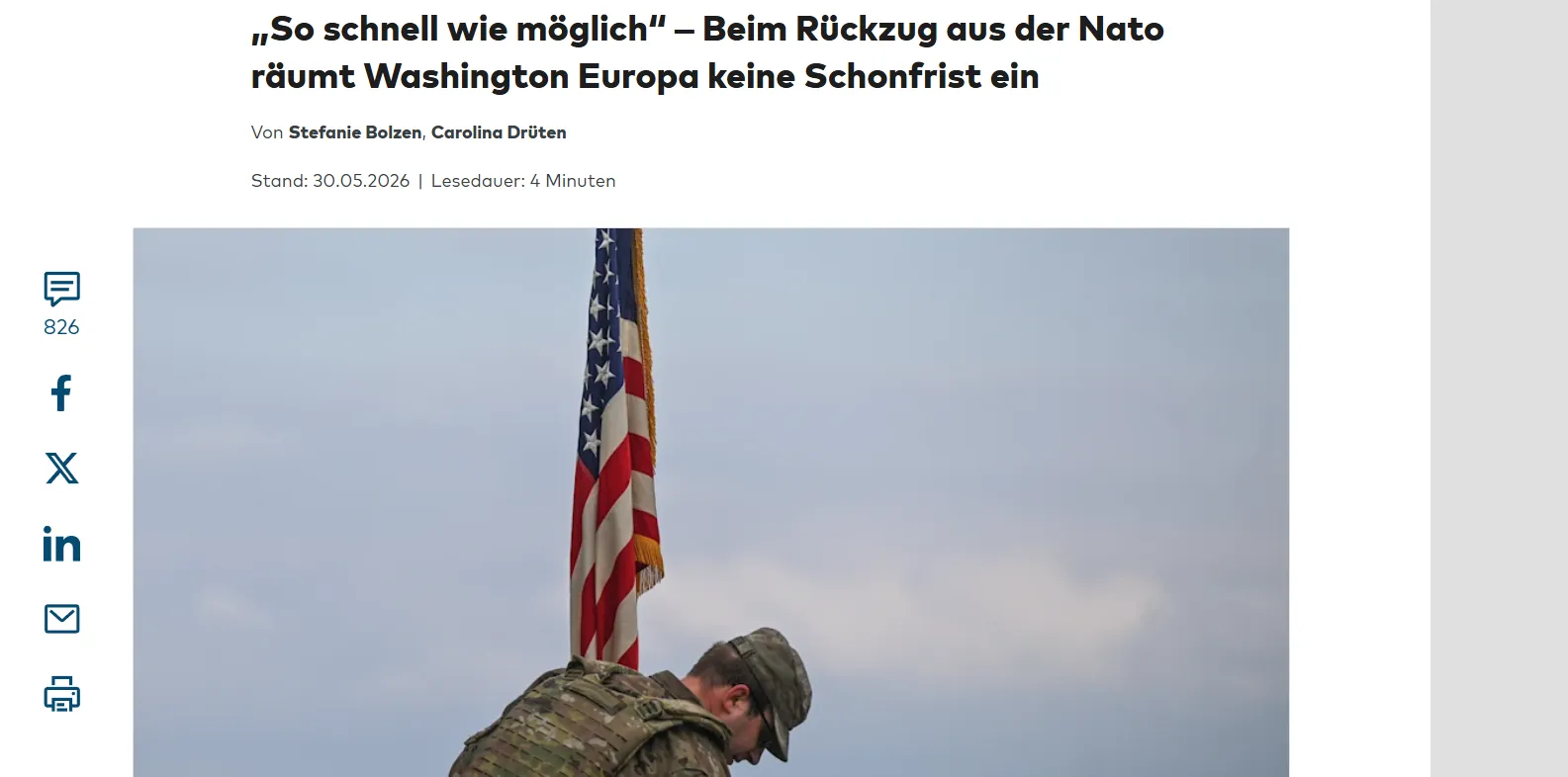 The U.S. is accelerating the reduction of its military presence in Europe — Welt