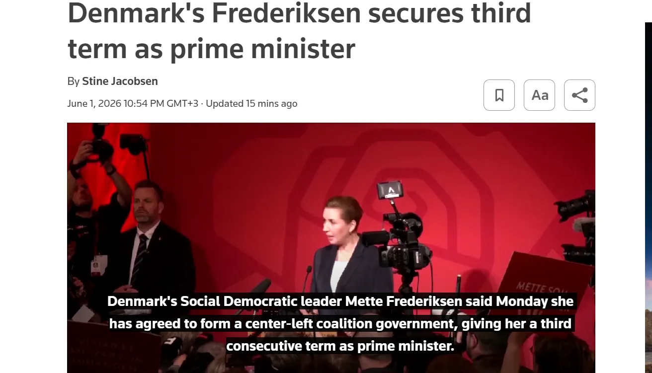 Mette Frederiksen retains her position as Denmark's prime minister — Reuters