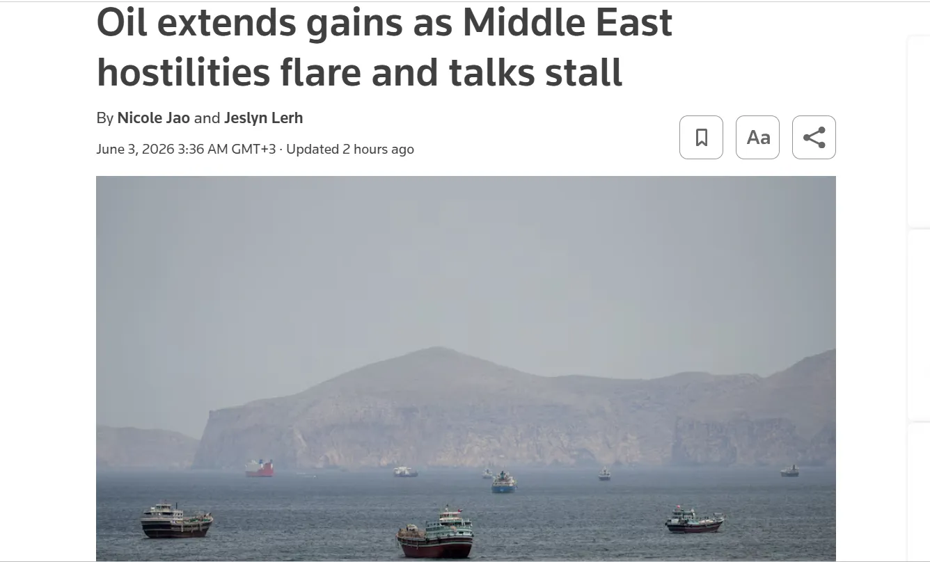 Oil prices have risen amid escalating tensions in the Middle East — Reuters