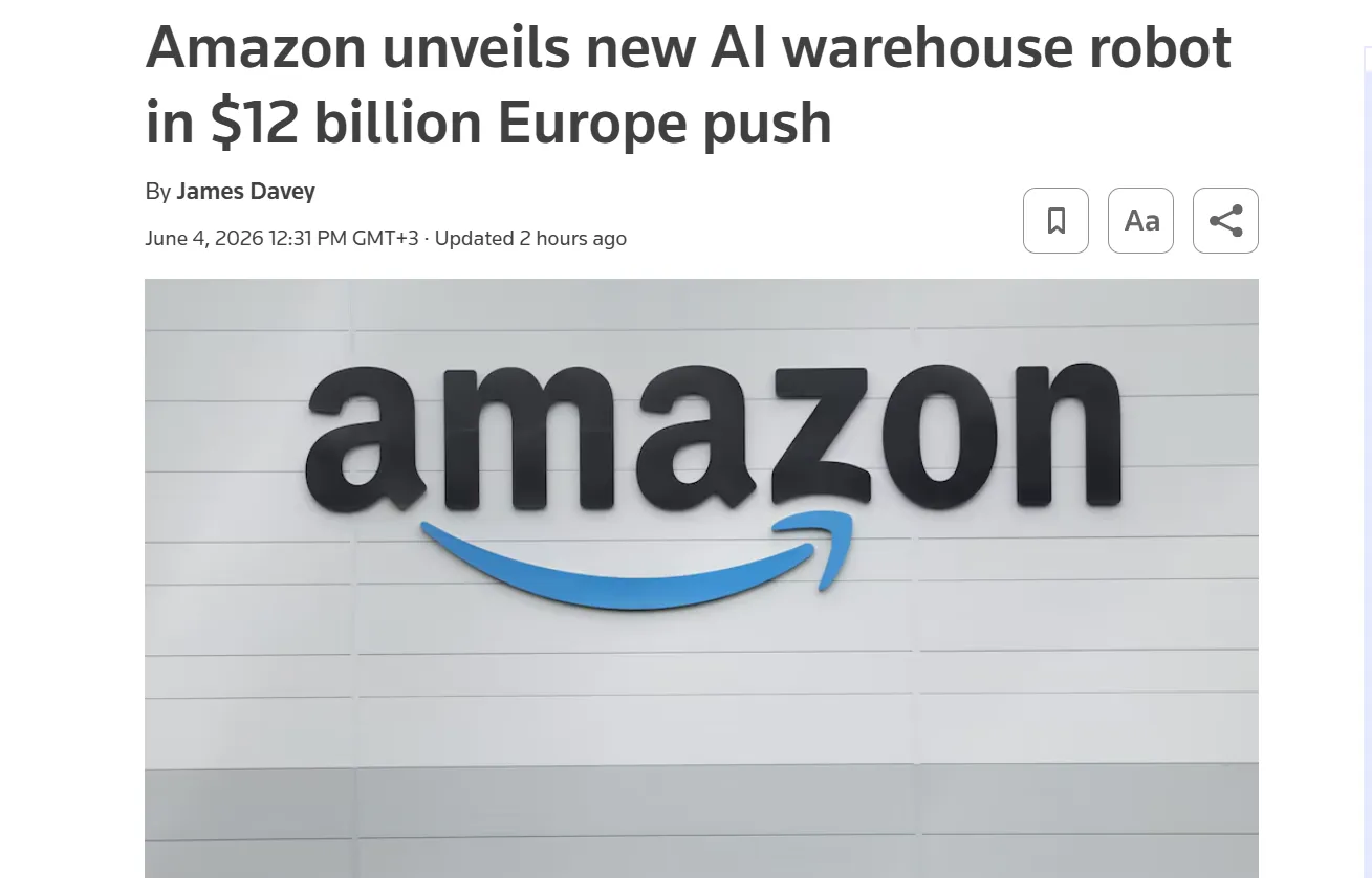Компания Amazon запускает на складах нового робота на базе ИИ — Reuters