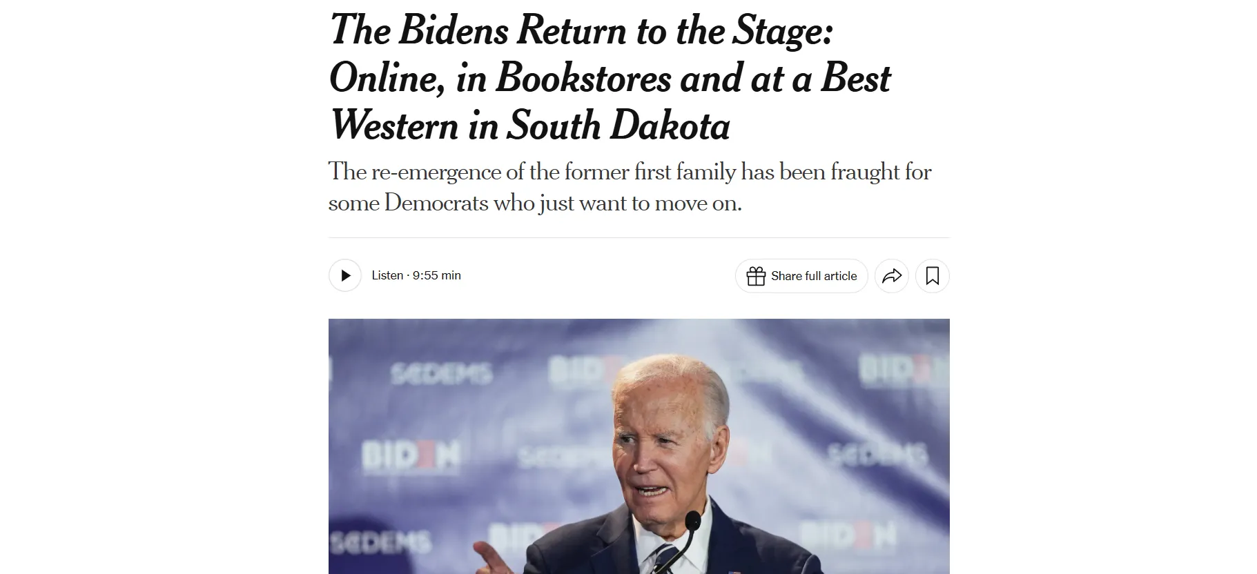 Biden launched a scathing attack on Trump — NYT
