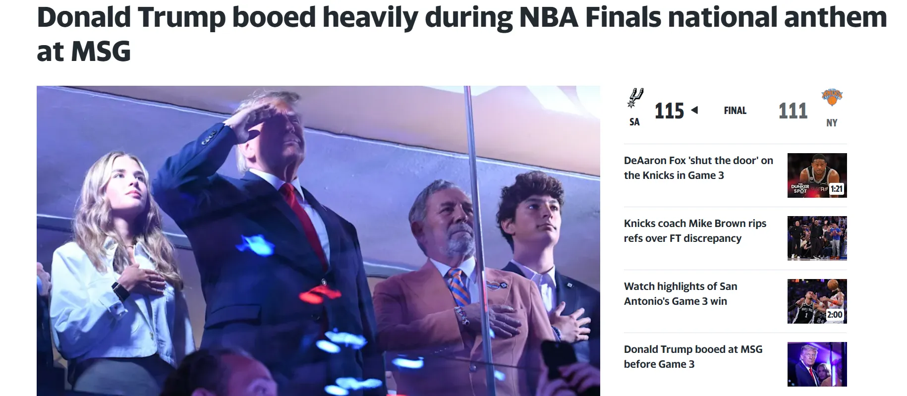 Trump was loudly booed in front of thousands of people, but his reaction was surprising — Yahoo