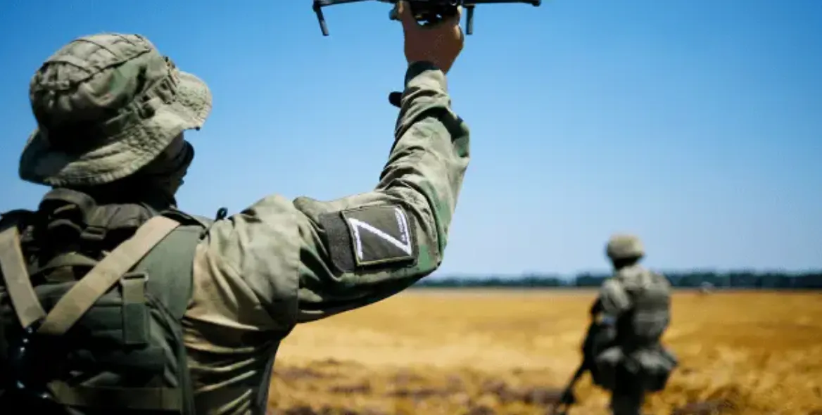 Russian forces struck a civilian car with an FPV drone in the Kharkiv region