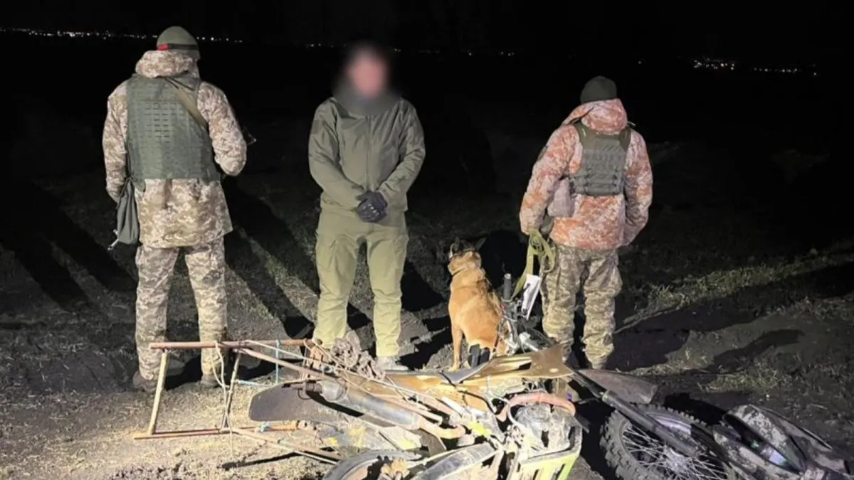 Пограничники в Одесской области задержали беглеца на мотоцикле