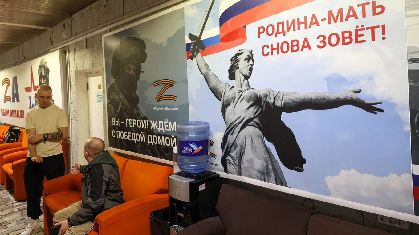 Reports from Omsk indicate that men are being forcibly sent to war