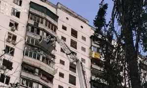The State Emergency Service has shown the aftermath of Russia's massive attack on Kyiv