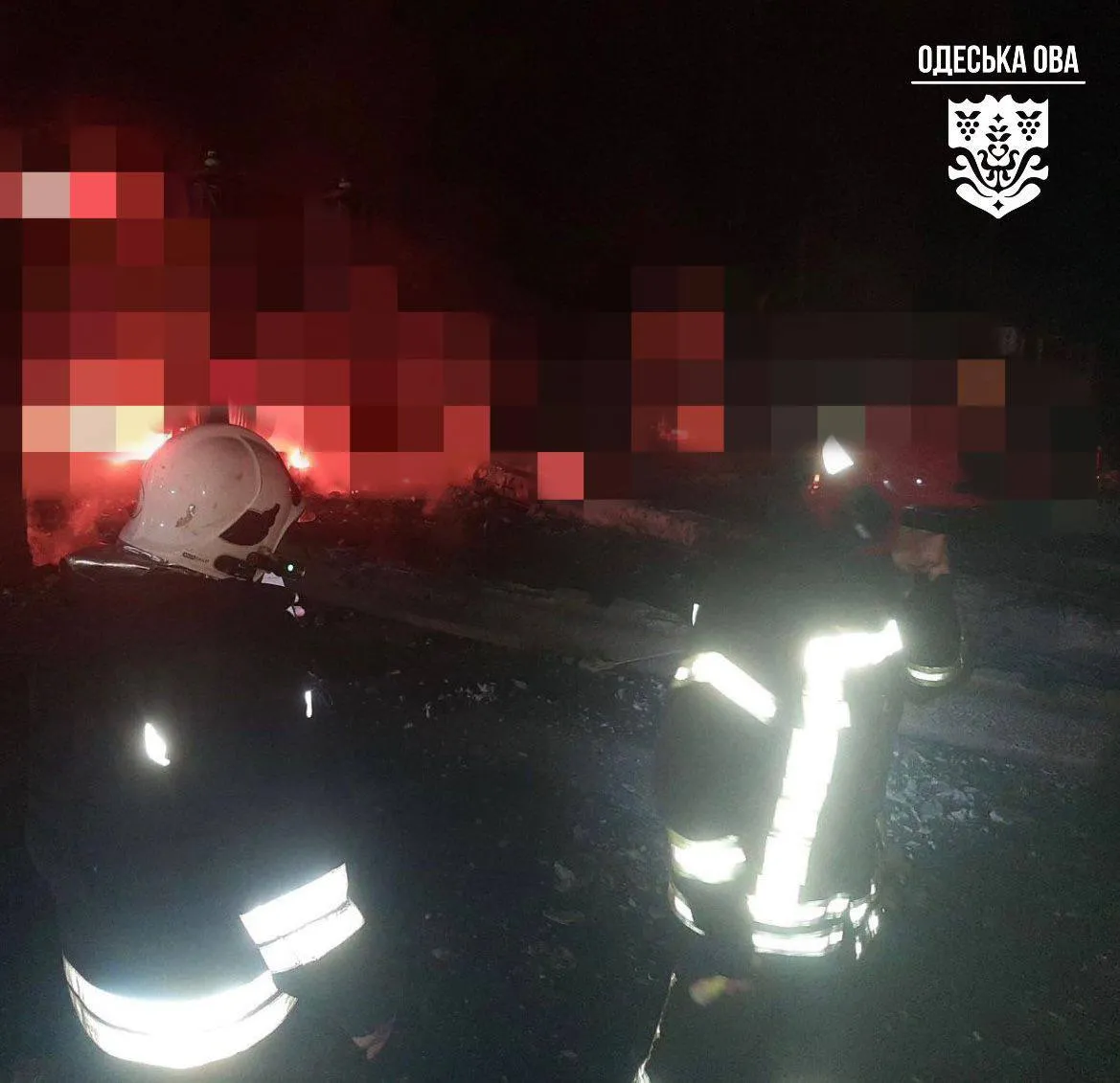 Фото: нічна атака на Одещину - поранений цивільний та пошкоджена енергетична інфраструктура