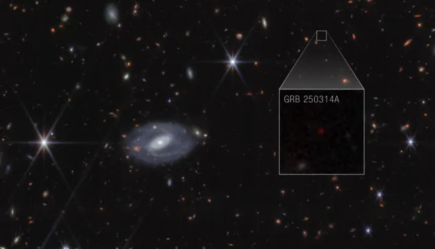 Телескоп James Webb зафіксував найстарішу наднову у Всесвіті