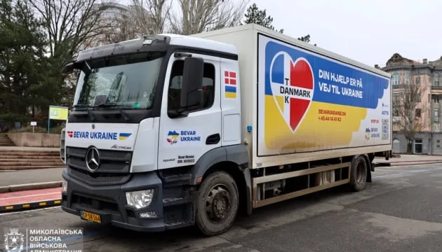 На Миколаївщину доставили вже 500-ту фуру гуманітарки з Данії