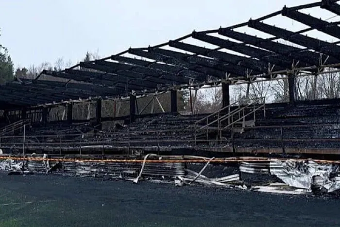 У Фінляндії школярі підпалили трибуну стадіону «Хаки»