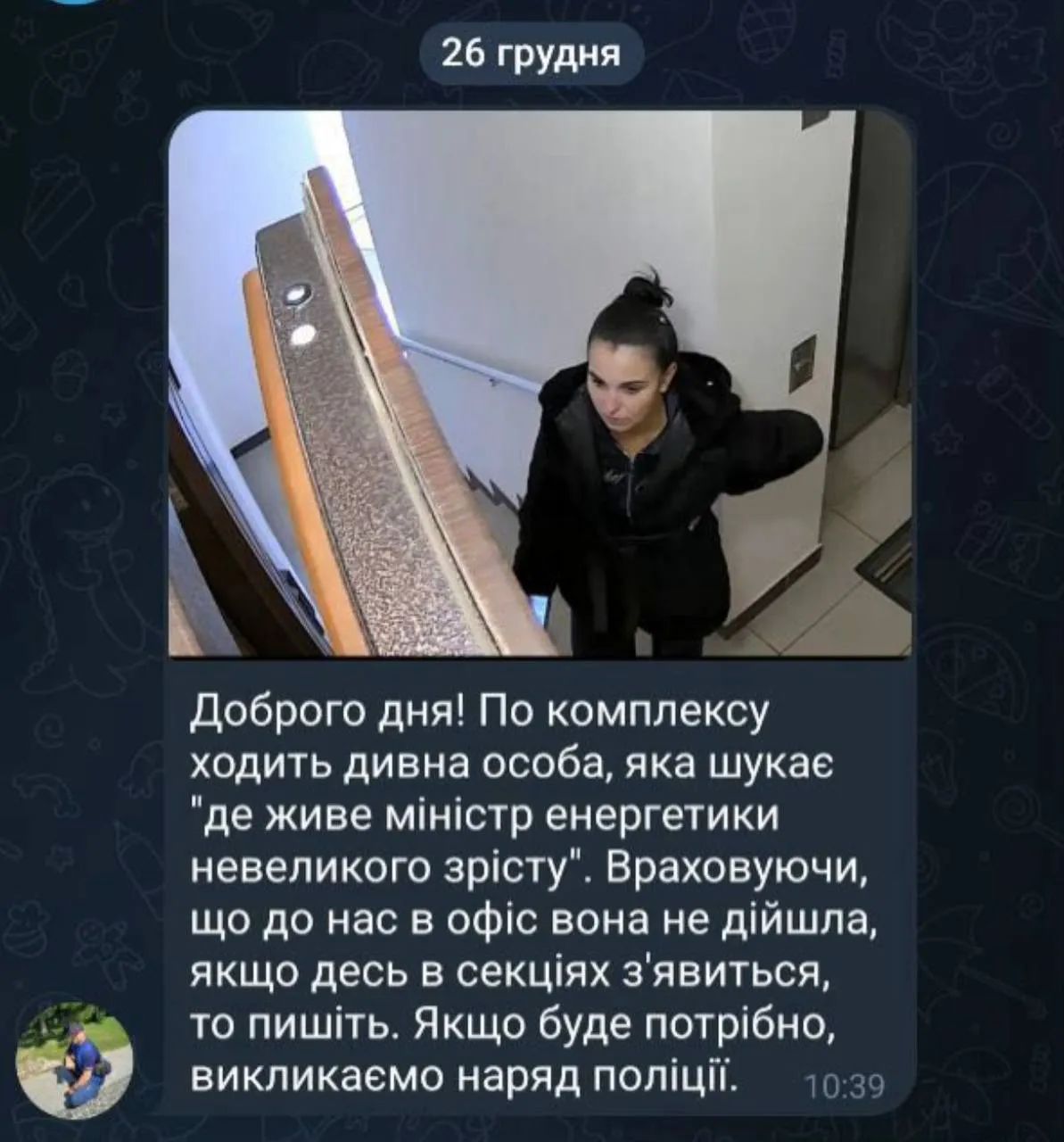 «Де живе міністр енергетики невеликого зросту?»: у Києві помітили загадкову шукачку правди