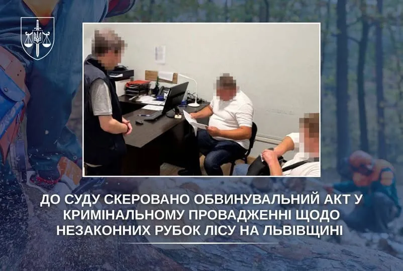 До суду передали справу про незаконні рубки лісу на Львівщині