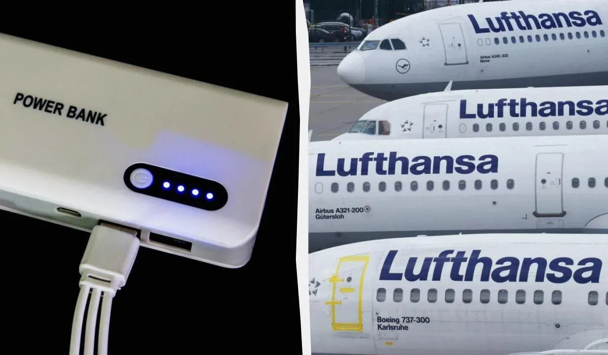 Lufthansa запроваджує жорсткі правила щодо павербанків на рейсах