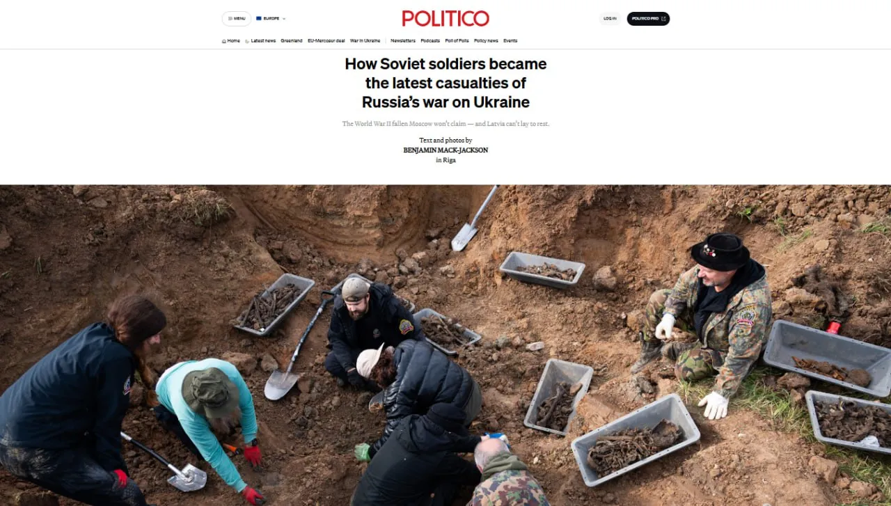 Росія припинила забирати останки радянських солдатів із Латвії