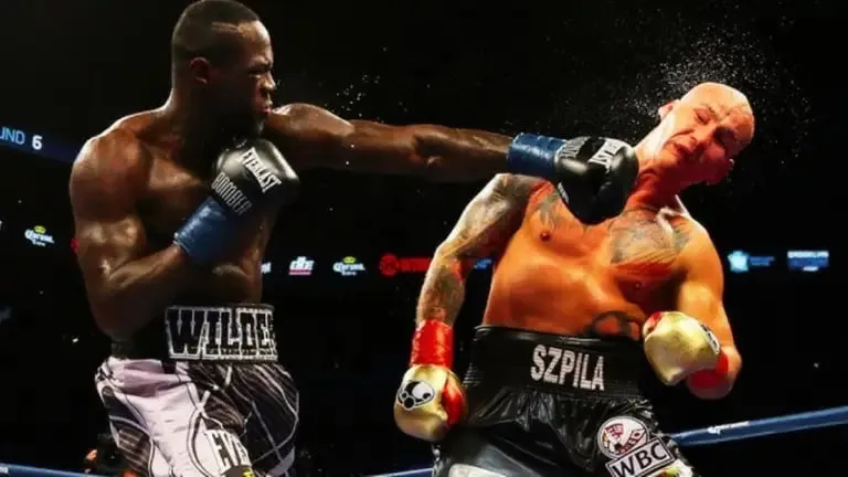 Вайлдер нокаутував Шпільку, суперника виносили з рингу на ношах