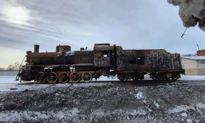 На Чернігівщині дрон РФ знищив історичний паровоз