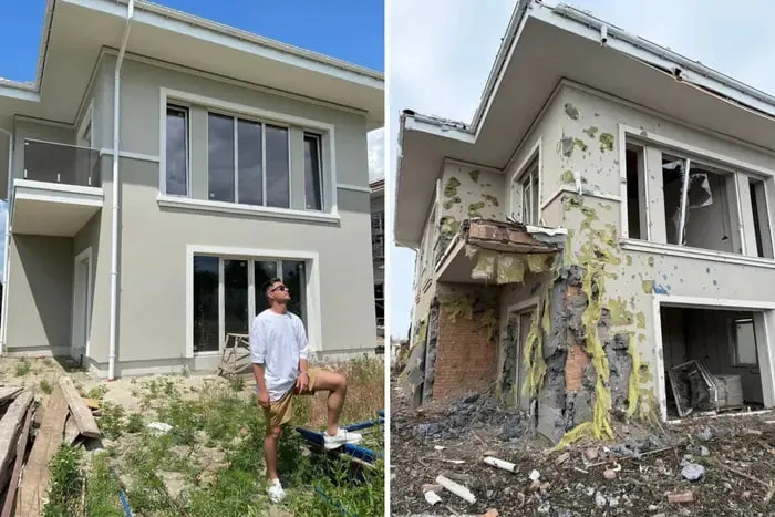 Росіяни знищили будинок Володимира Остапчука в Києві