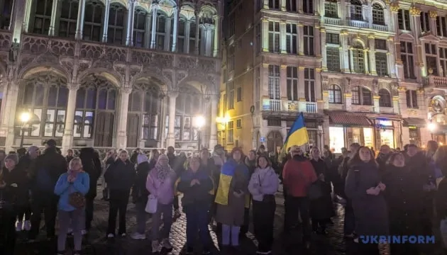 У Брюсселі провели акцію на підтримку України