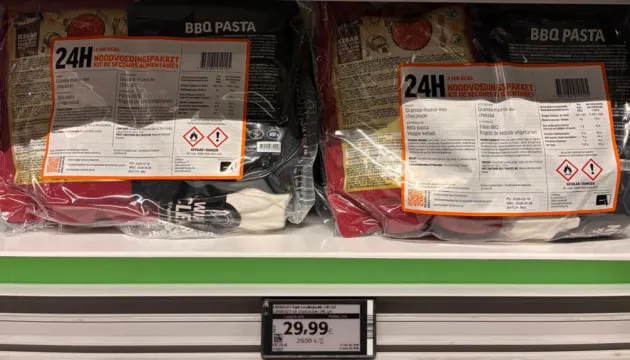 Emergency food kits are now available in Belgium