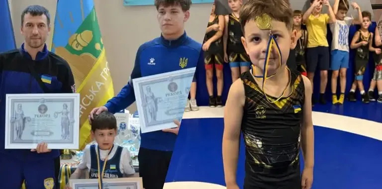 Трирічний борець з Київщини встановив рекорд України