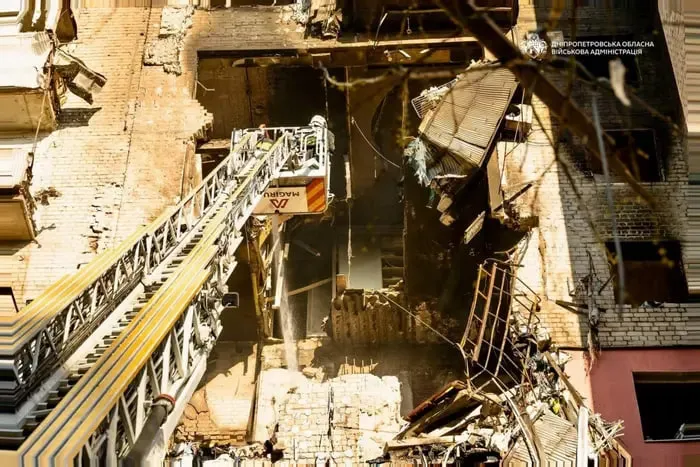 В результате атаки на Днепр возросло число пострадавших