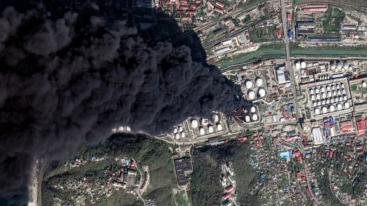 Токсична хмара після пожежі в Туапсе дісталася до Анапи