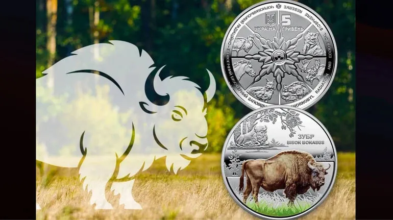 НБУ завершує серію «Флора і фауна України» монетою про зубра