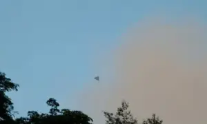 Explosions are being heard in Kyiv and the surrounding region due to a drone attack