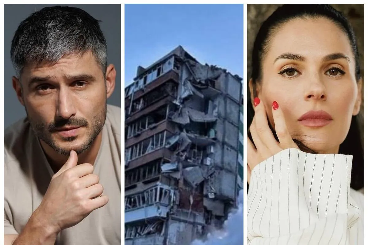 Ukrainian celebrities have reacted to Russia's massive attack on Kyiv