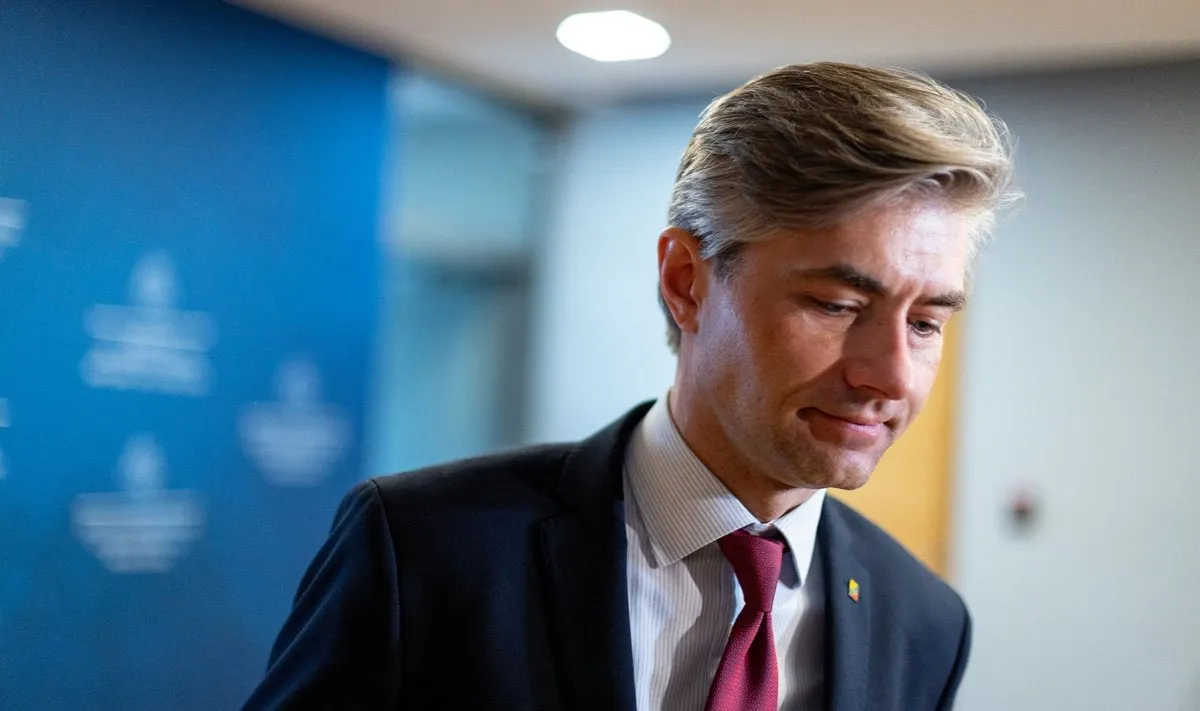 Members of Lithuania's coalition have expressed dissatisfaction with the foreign minister's performance