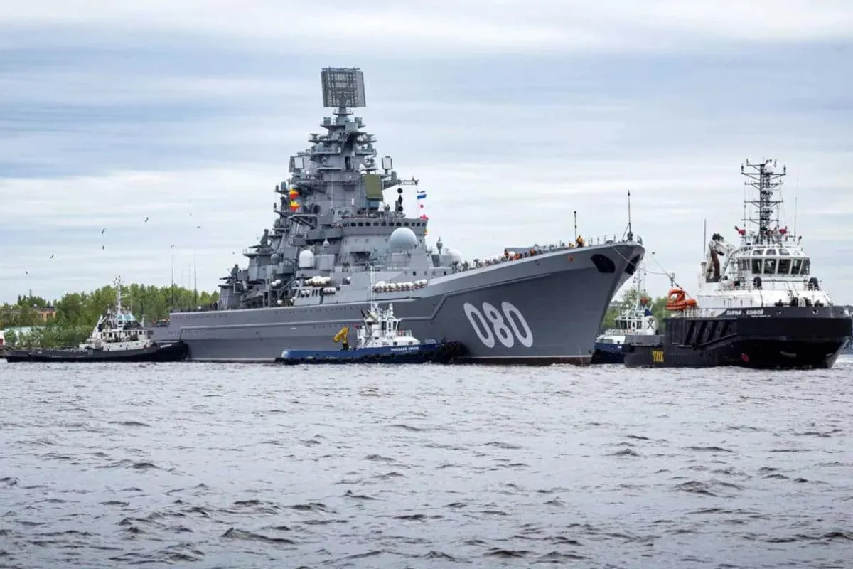 Russia has launched the nuclear-powered cruiser Admiral Nakhimov for sea trials