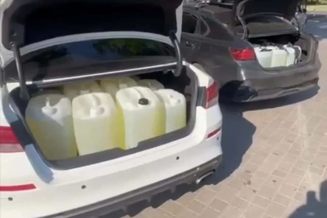 Russia has begun transporting fuel to the front lines using civilian vehicles