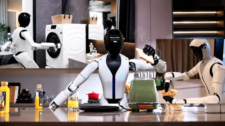 In Wuhan, humanoid robots designed to assist with household chores are being tested