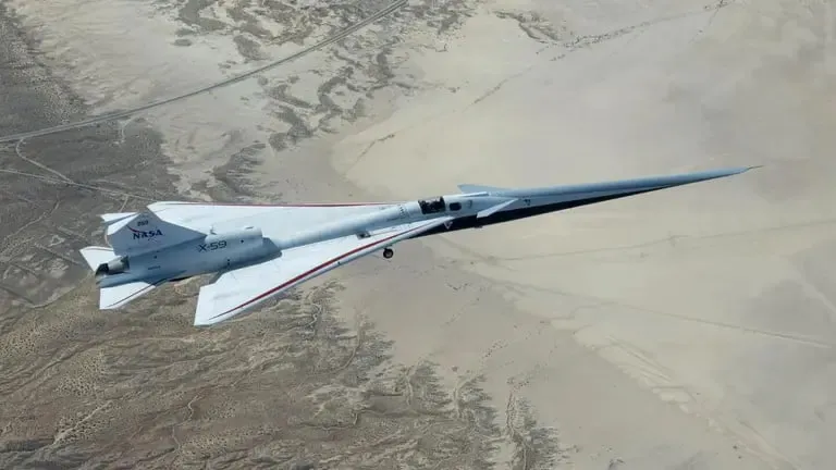 NASA is testing the X-59 experimental aircraft for quiet supersonic flight