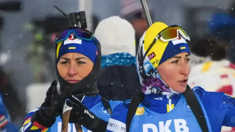 A Russian airstrike destroyed the home of the parents of Ukrainian biathletes
