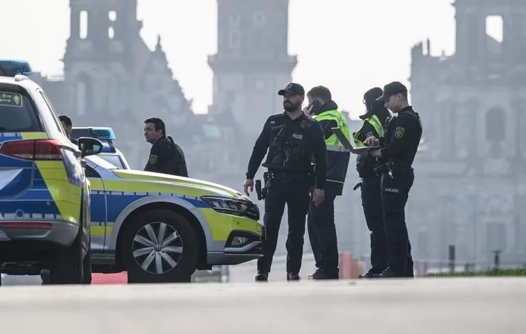 In Dresden, a man opened fire on police after threatening people