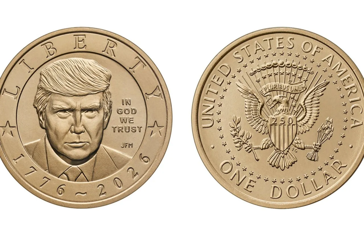A gold coin featuring Trump's portrait will be minted in the U.S. to mark the country's anniversary