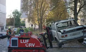 Оккупанты обстреляли автобусный парк Херсона. Фото