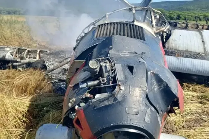 On Sakhalin, an An-3 aircraft caught fire after making an emergency landing